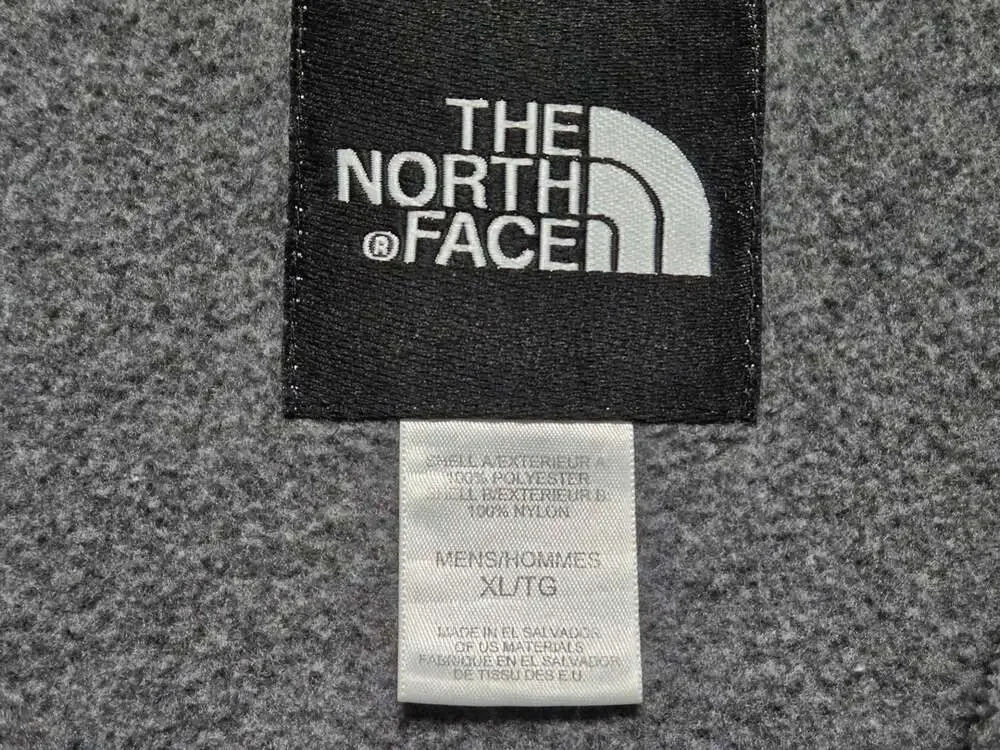 Vintage The North Face Denali Fleece Jacket Size XL Gray and Black